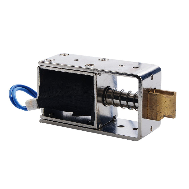 [Australia - AusPower] - YXQ DC12V Solenoid Electric Lock 55N Electromagnet Open Frame Latch 10mm Stroke 2.5A Assembly for File Cabinet Drawer Door 