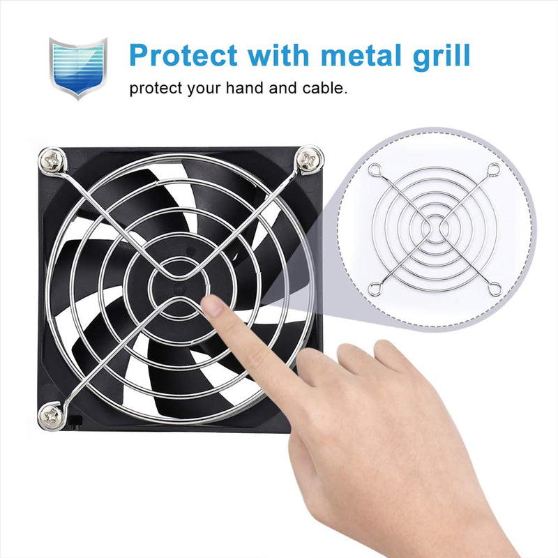 [Australia - AusPower] - Wathai 80mm x 80mm x 25mm USB Fan 5V for Computer Laptop Router DVR Xbox Cooling 2 Packs 