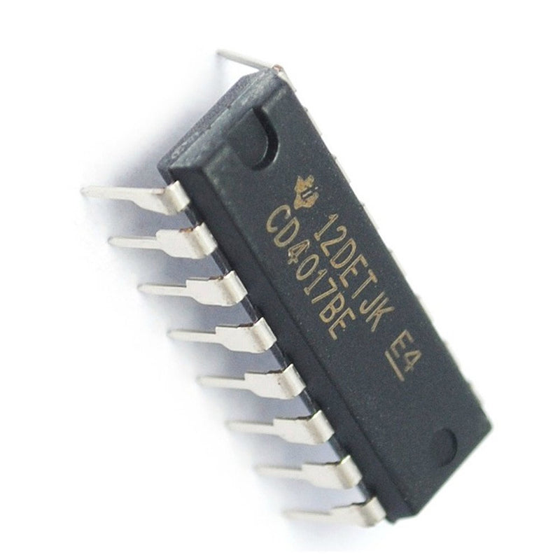 [Australia - AusPower] - Texas Instruments CD4017BE CD4017 CMOS Decade Counter with 10 Decoded Outs (Pack of 5) 