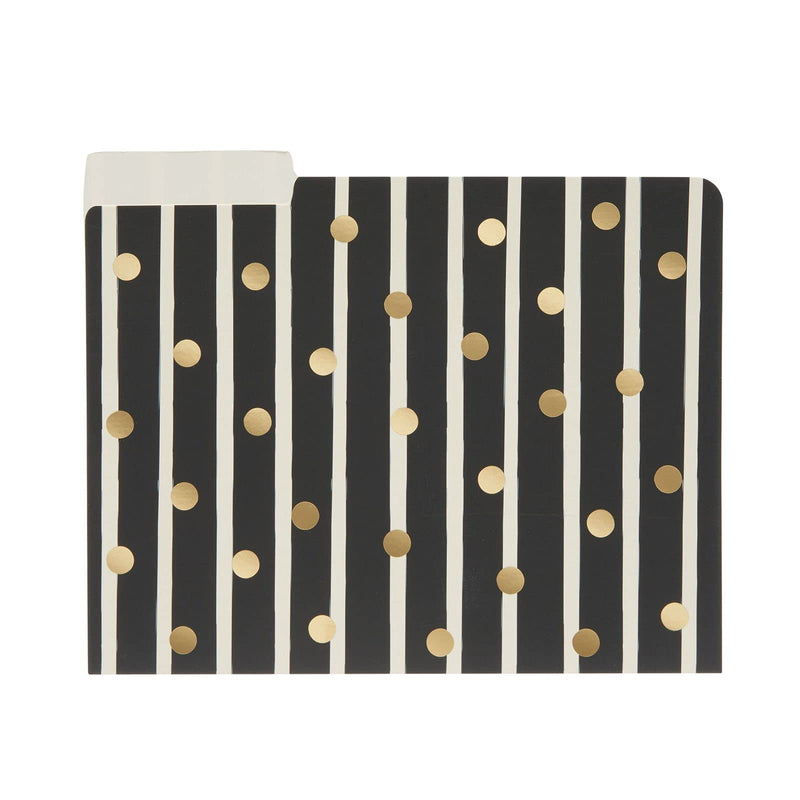 [Australia - AusPower] - Geometric File Folders with 1/3 Cut Tabs, Gold Office Supplies (11.5 x 9.5 in, 12 Pack) 