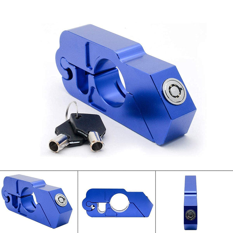 [Australia - AusPower] - Soosee Motorcycle Lock - Universal  alloy CNC Motorcycle Handle Throttle Grip Security Lock with 2 Keys to Secure a Bike, Scooter, Moped or ATV in Under 5 Seconds 