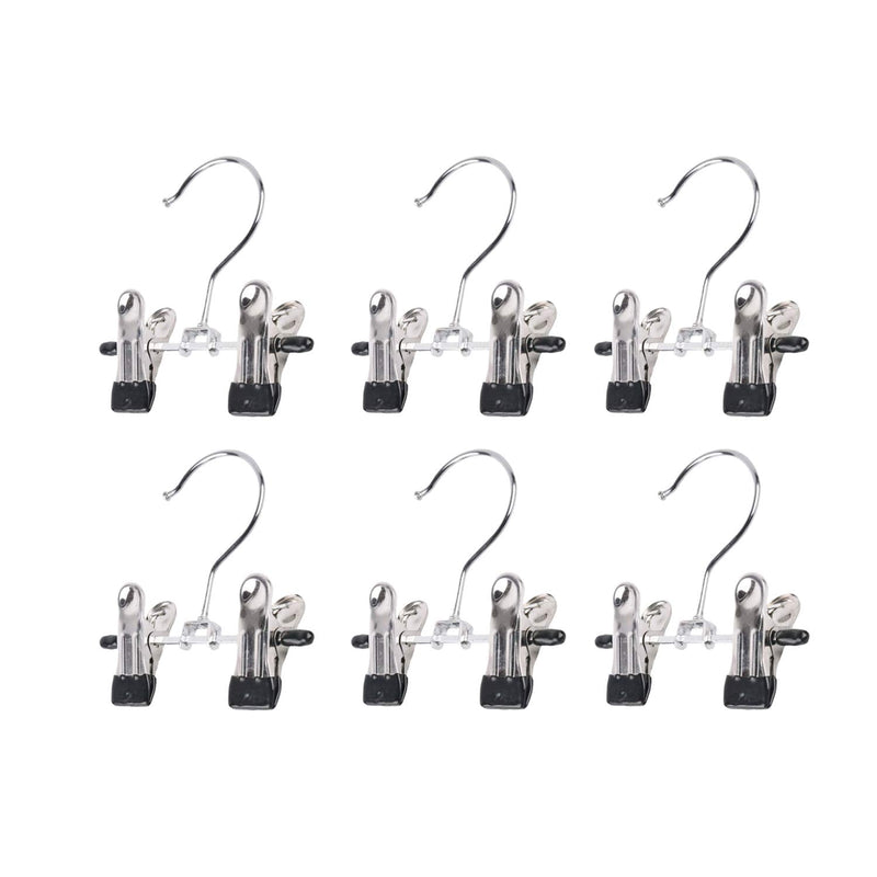 [Australia - AusPower] - SUNTRADE Double Adjustable Clips Boots Hangers,Space Saving Boots Socks Bags Hanging Clips Boot Holder Boot Organizer,Set of 6 