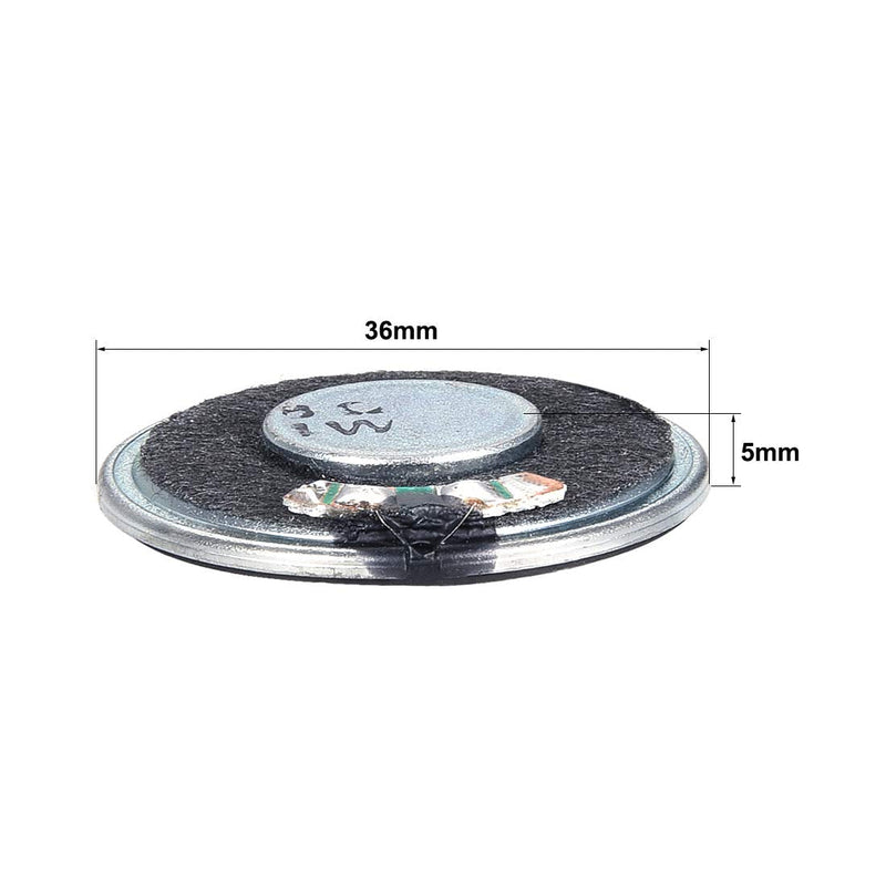 [Australia - AusPower] - uxcell 1W 8 Ohm DIY Speaker 36mm Round Shape Replacement Loudspeaker 2pcs 