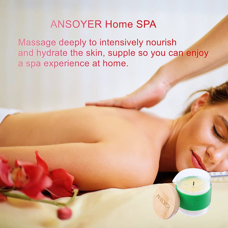 [Australia - AusPower] - ANSOYER Massage Candle - Romantic Massage for Couples - Amazing Gift for Women & Men (Vanilla 200g) Vanilla 200g 
