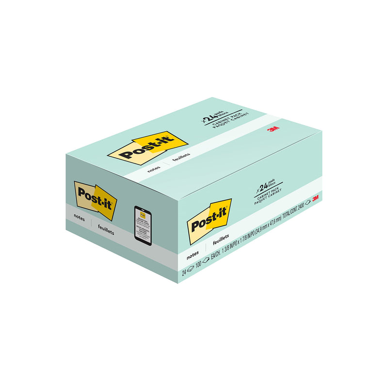 [Australia - AusPower] - Post-it Notes, 1.5x2 in, 24 Pads, America's #1 Favorite Sticky Notes, Beachside Café Collection, Pastel Colors, Clean Removal, Recyclable (654-14AU) 