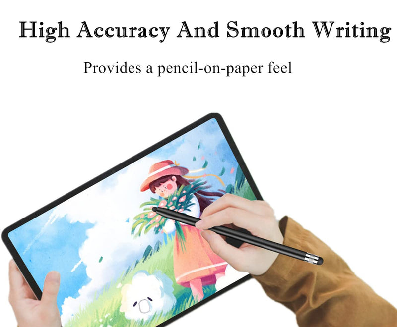 [Australia - AusPower] - Smozer Stylus Pens for Touch Screens(2-Pack), Sensitivity & Precision Stylus Pens for iPhone/iPad Pro/Samsung Galaxy/Tablets and All capacitive Touch Screen Devices + 4 Replaceable Rubber Tips Silver/Rose gold(2-Pack) 