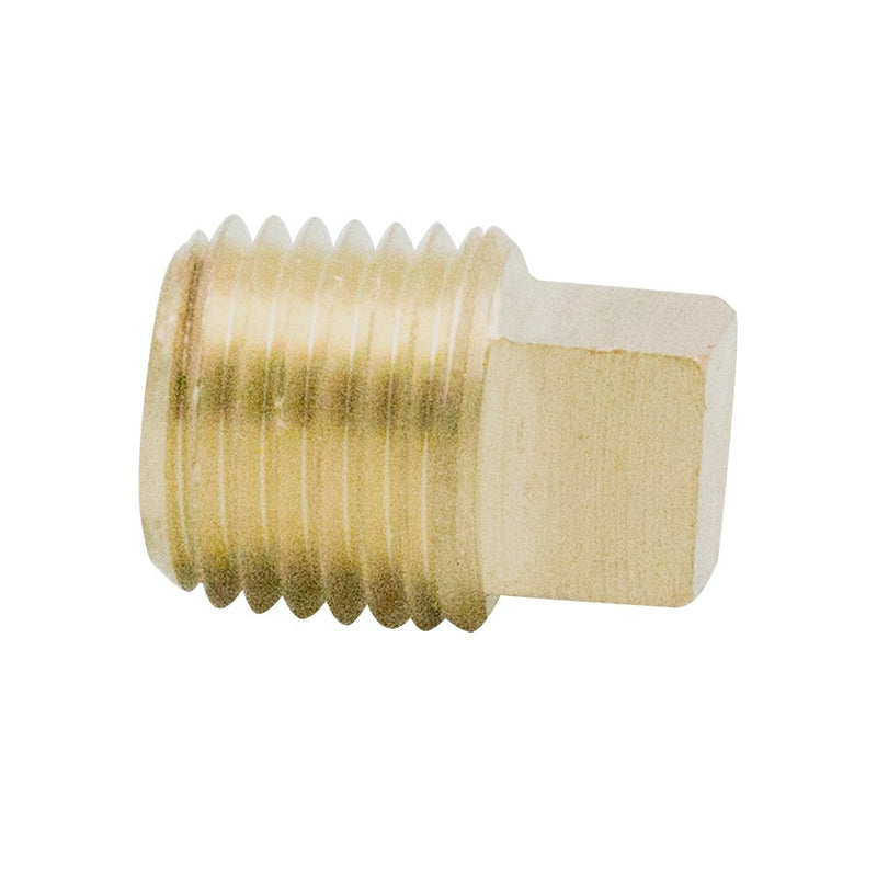 [Australia - AusPower] - Legines Solid Brass Pipe Fitting, 1/4" NPT Male Square Head Plug (5 pcs) 
