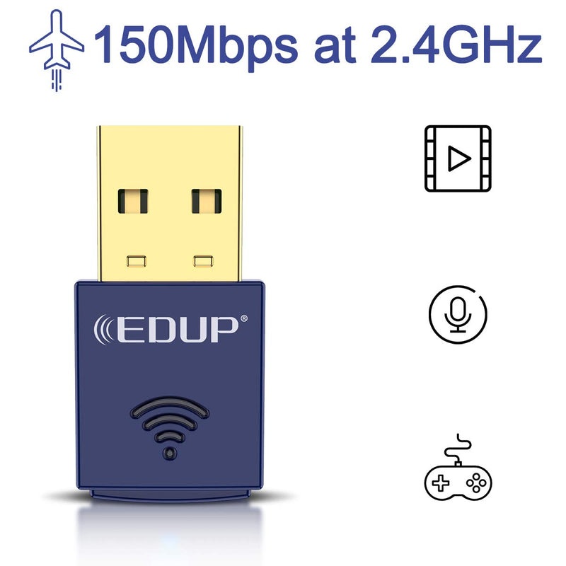 [Australia - AusPower] - USB Bluetooth WiFi Adapter, Wireless Nano USB Network Adapter for Laptop Desktop PC Wi-Fi Dongle Compatible with Windows 10/7/8/8.1/XP Mac OS X 10.6-10.15.3 