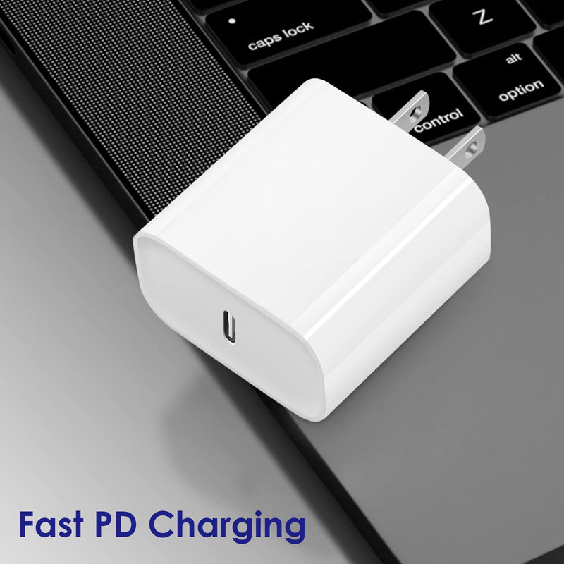 [Australia - AusPower] - USB C Wall Charger, [MFi Certified] 3-Pack 20W PD Fast Charger Block Compatible with iPhone 13/13 Pro/13 Pro Max/13 mini/12/12 Pro/12 Pro Max/12 mini/11/11 Pro Max/Xs Max/XR/X and More 