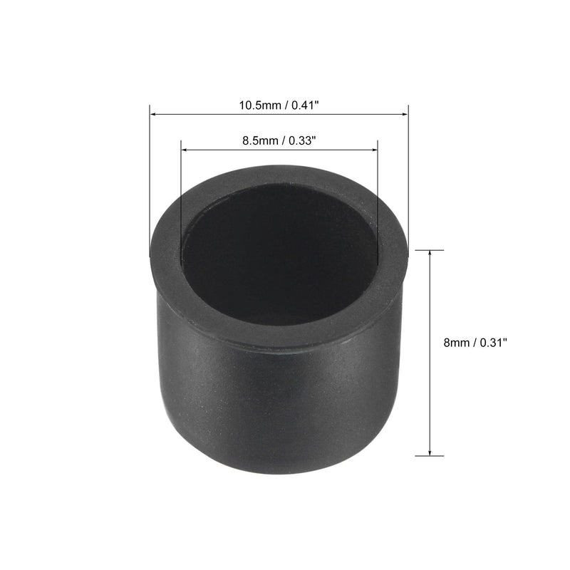 [Australia - AusPower] - uxcell 30pcs Silicone RCA Port Anti-Dust Stopper Cap Cover Black 