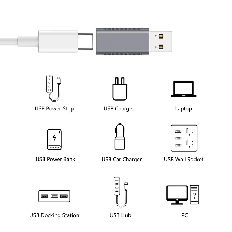 [Australia - AusPower] - nonda USB C Female to USB 3.0 Adapter, Double-Sided USB 3.0 Male to USB-C Female OTG Adapter, Compatible with iPhone 12 Pro/12 Pro Max, 11 Pro/11 Pro Max, Samsung Galaxy S20/S20+/20+Ultra 