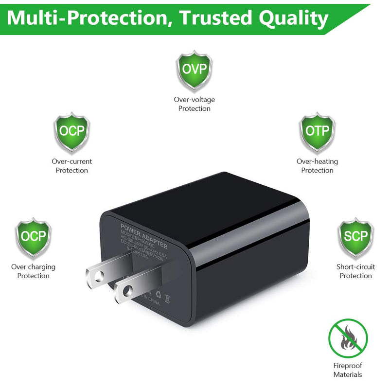 [Australia - AusPower] - 3Pack Quick Charge 3.0 Fast Charging Block Brick Wall Charger Plug Adaptive AC Adapter Power Cubes for iPhone Samsung Galaxy S22 S21 S20 FE S10 S9 S8 S7 Note 20 Ultra A13 A02S A10E A20 A21 A50 A51 Black 