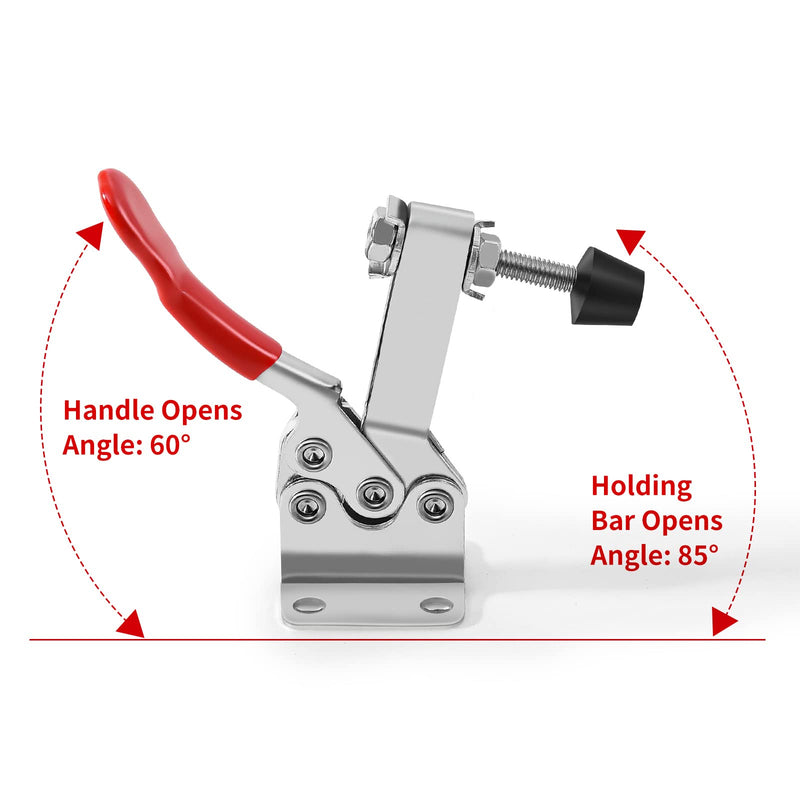 [Australia - AusPower] - 5pack Hold Down Toggle Clamps Woodworking,201B Clamps for Woodworking,Vertical Clamp,Cam Clamp Quick Release Toggle Clamp for CNC Hold Down Clamps,200Lbs Heavy Duty Toggle Clamp for T Track Cam Action 