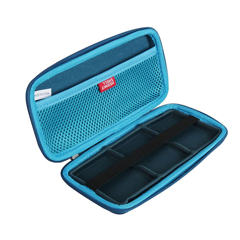 [Australia - AusPower] - Hermitshell Hard Travel Case for Samsung T5 Portable SSD 250GB 500GB 1TB 2TB USB 3.1 External Solid State Drive (Case for 3 Hard Drives, Dark Blue) Case for 3 hard drives 