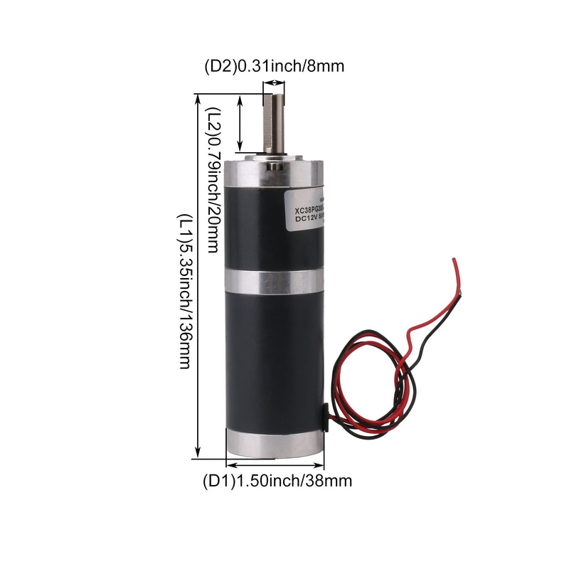 [Australia - AusPower] - Yibuy 12V DC Electric Planetary Gear Motor Reduction XC38PG38S 50RPM 