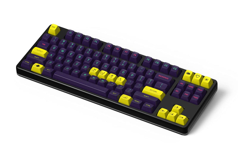 [Australia - AusPower] - DROP + MiTo MT3 Cyber Custom Keycap Set, ABS Hi-Profile Keycaps, Doubleshot Legends, Cherry MX Compatible Extras for Mechanical Keyboards (Novelty),Yellow Novelty 