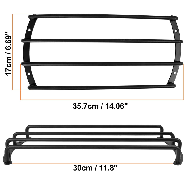 [Australia - AusPower] - X AUTOHAUX Universal 12 Inch Black Metal Car Bar Grille Subwoofer Speaker Grill Cover Guard 