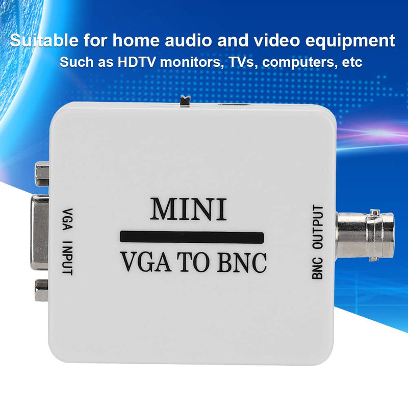 [Australia - AusPower] - VGA to BNC Converter, Mini HD Converter VGA to BNC Adapte 1920 X 1080 Resolution USB Video Converter for HDTV Monitors TVs Computers Home Audio Video Equipment, with USB Cable 