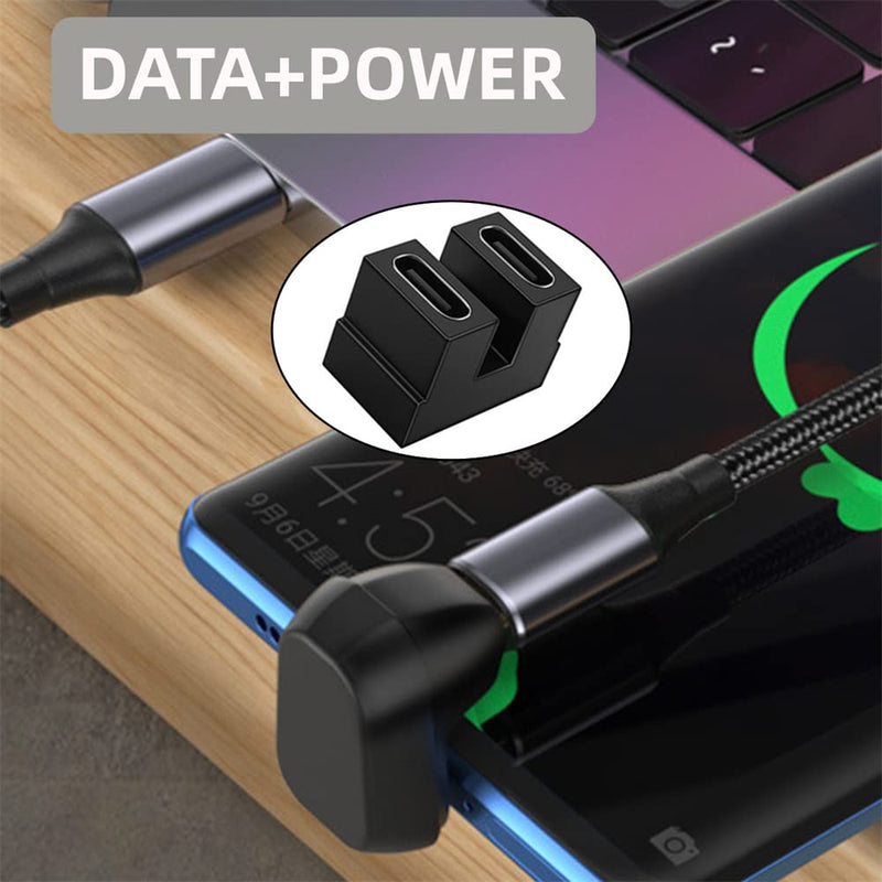 [Australia - AusPower] - NFHK 40Gbps USB4 Type C Female to Female Coupler Extender Power Data Video Adapter for NS Switch & Phone & Laptop 