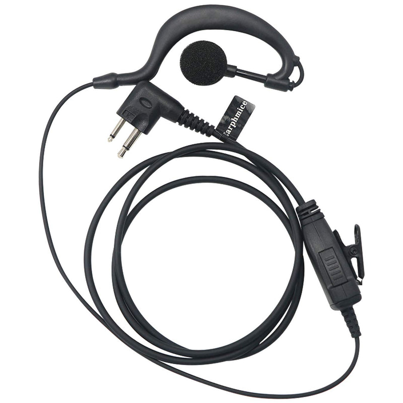 [Australia - AusPower] - Single Wire Earpiece with Reinforced Cable for Motorola Radios CLS1410 CLS1110 BRP40 CP200 CP200D CP185 DTR650 RDU2020 RDU4100 RDU4160D RDU2080D RMU2040 RMU2080D CLS, G Shape Headset 