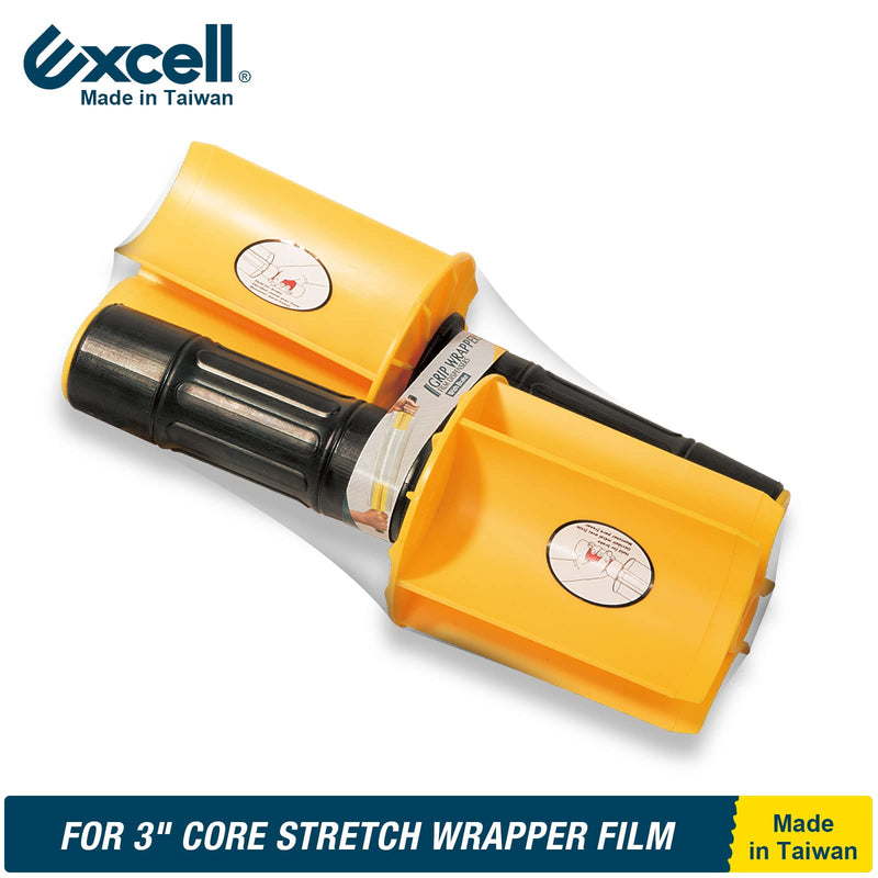 [Australia - AusPower] - Excell Mini Stretch Wrap Film Dispensers (3"Core), Handy Wrappers, Hand Held Stretch Film Dispenser with Brake, Use for Office, Home, Stores and Warehouses 