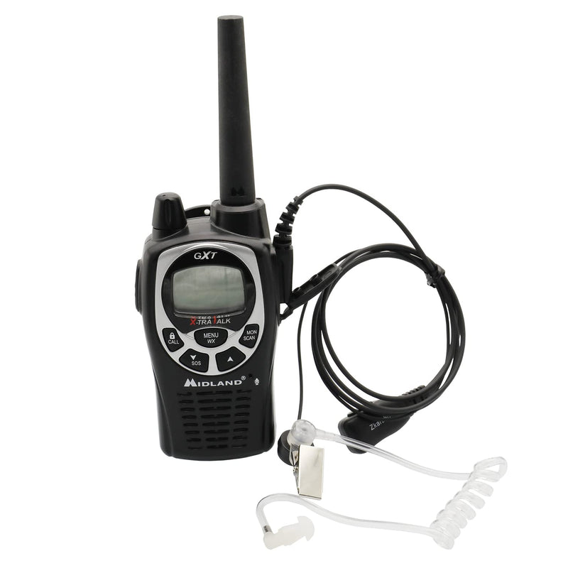 [Australia - AusPower] - Zkarabc Walkie Talkies Earpiece with Mic 2 Pin Acoustic Tube Headset Compatible with Midland GXT1000VP4 LXT500VP3 LXT600VP3 GXT1050VP4 GXT1000XB (5 Pack) 