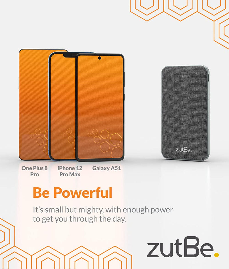 [Australia - AusPower] - zutBe PowerTrip 10000mAh Portable Charger, with 1 USB-C, 2 USB-A Ports and 18W of Power Delivery PD, Charge Any iPhone 13/12/11/X, Samsung Galaxy, iPad, Pixel, Switch and More (Charger Not Included) 