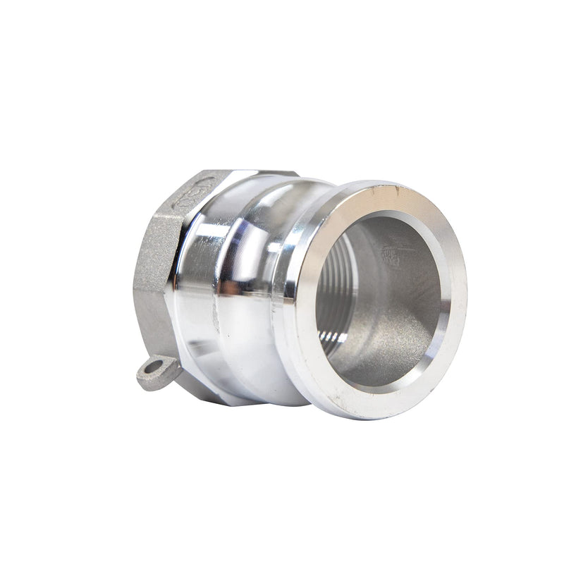 [Australia - AusPower] - Quafwia 2pcs Aluminum cam lock fittings (1-1/2" Part A) cam groove hose fitting camlock fittings , Male Adapter Female NPT Thread camlock fitting (1-1/2‘’) 1-1/2‘’ 