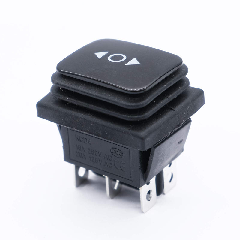 [Australia - AusPower] - mxuteuk 3pcs Waterproof Momentary Rocker Switch (ON)/Off/(ON), DC 12V 10A Toggle Power Button 3 Position 6 Pin DPDT Motor Polarity Reversing Control Switch KCD4-223JT-W 6PIN (ON)-OFF-(ON) 