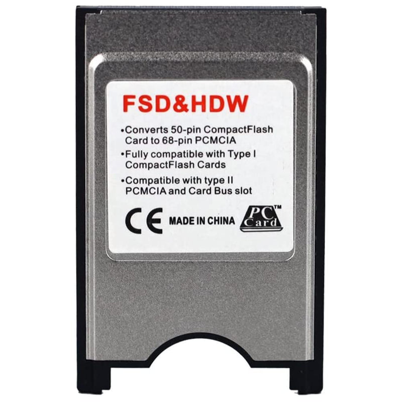 [Australia - AusPower] - New Compactflash Card to PC Card Adapter Notebook Laptop PCMCIA Compact Flash Memory Card Reader CNC 