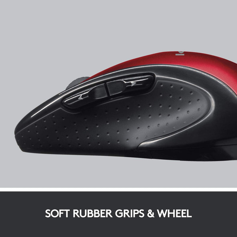[Australia - AusPower] - Logitech M510 Wireless Computer Mouse – Comfortable Shape with USB Unifying Receiver, with Back/Forward Buttons and Side-to-Side Scrolling - Red 