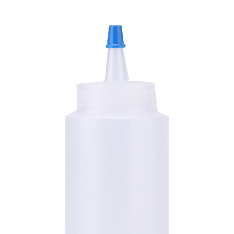 [Australia - AusPower] - Fasmov 20 Pack 8-ounce Plastic Condiment Squeeze Squirt Bottles, Plastic Squeeze Bottles with Blue Tip Cap for Ketchup, Sauces, Salad Dressings, Crafts and More 
