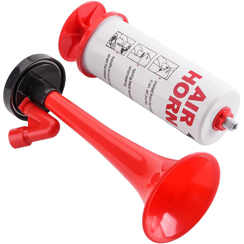 [Australia - AusPower] - AOLIHAN Handheld Air Horn, Aluminum+ABS Portable Handheld Air Pump Horn, Loud Noise Maker Safety Horn for Boats Cars Sporting Events Camping Universal Reusable Eco-Friendly 