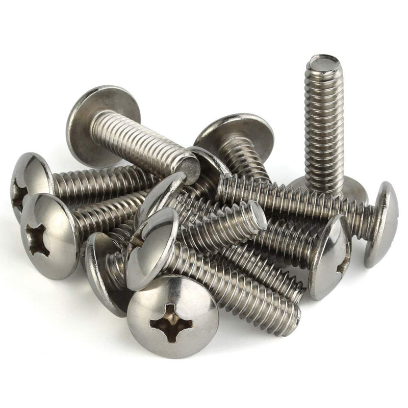 [Australia - AusPower] - M6-1.0 x 12mm Truss Head Phillips Machine Screws, Full Thread, 18-8 Stainless Steel, Quantity 25 M6-1.00 x 12MM (25 PCS) 