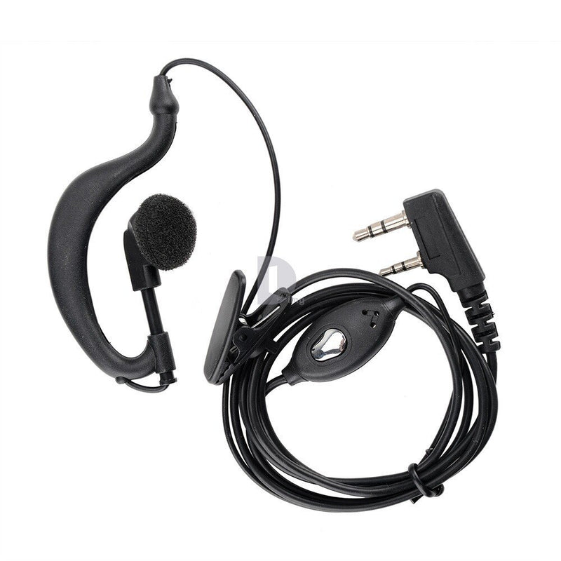 [Australia - AusPower] - Baofeng Black PTT Earpiece Earphone Headset Mic for Baofeng UV-5X 5R TYT Ham Two-way Radio Walkie Talkie Transceiver 