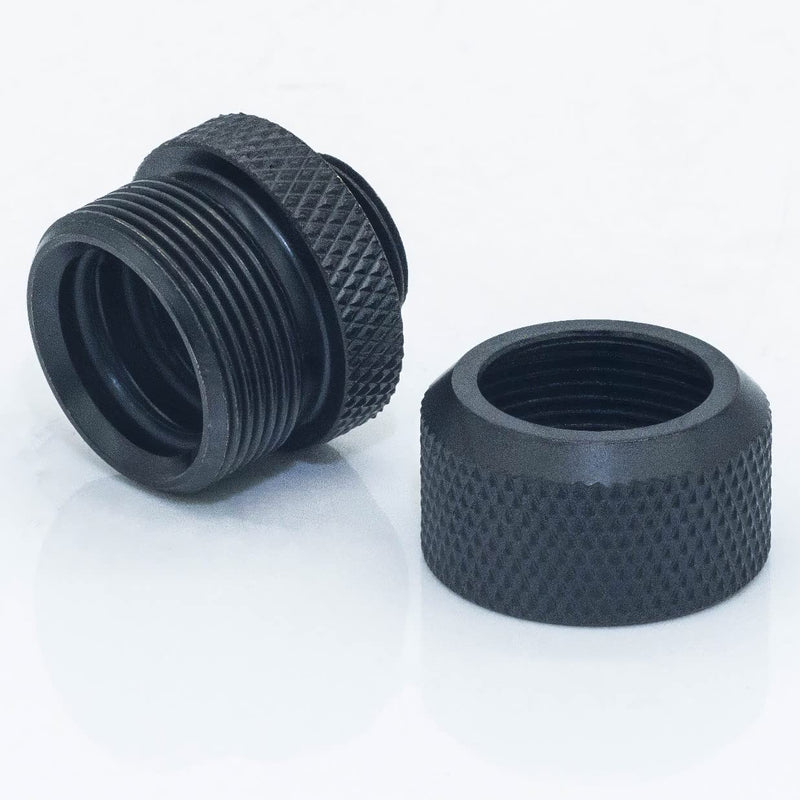 [Australia - AusPower] - Dracaena 6 pack G1/4" thread to 14mm outer diameter, Hard Tubing Compression Fitting with high body design for Computer water cooling system , Black 