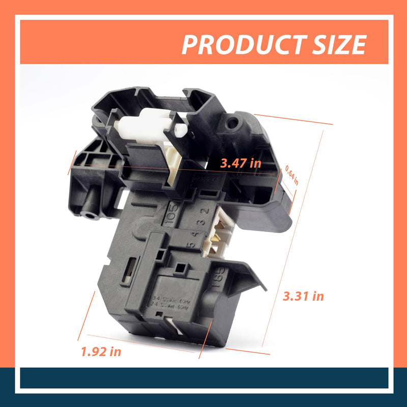[Australia - AusPower] - WH44x10288 Washer Lid Lock Switch Compatible with GE Washers, WH44X10288 Door Latch for 2671532211 36371542410 GTUP240GM0WW etc most models, Parts for 1974376 ES10288 PS3496878 AP5270191 