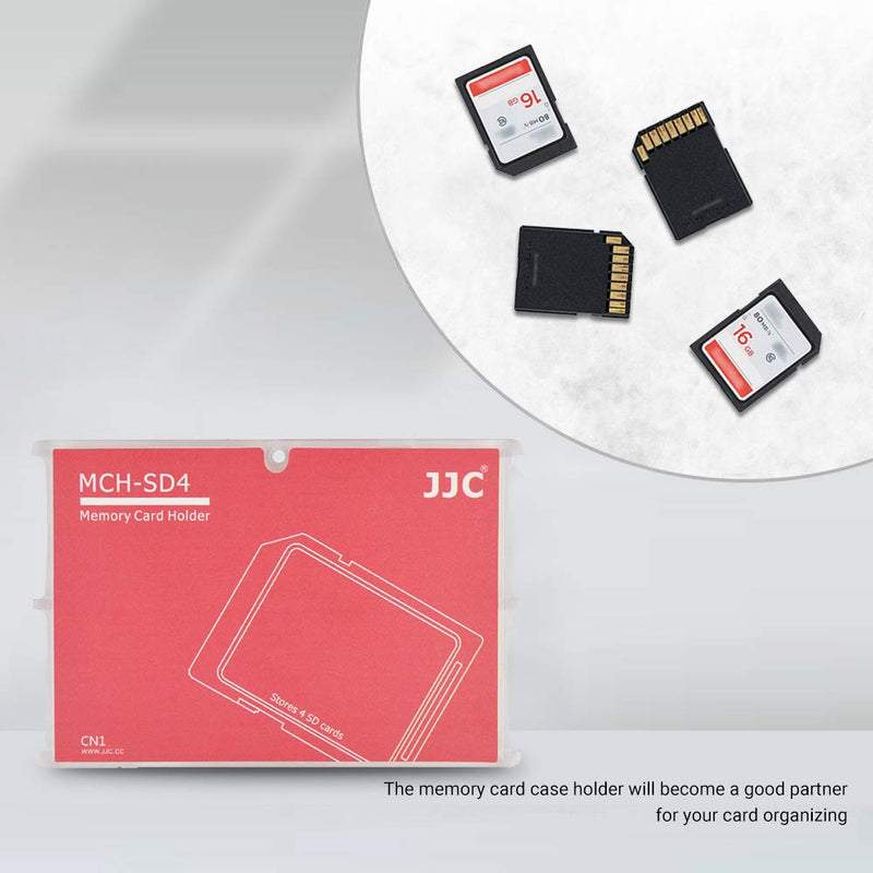 [Australia - AusPower] - 4 Slots SD Card Holder Case,Slim Credit Card Size Memory Card Storage for SD SDHC SDXC Cards 4 SD Card Slots 