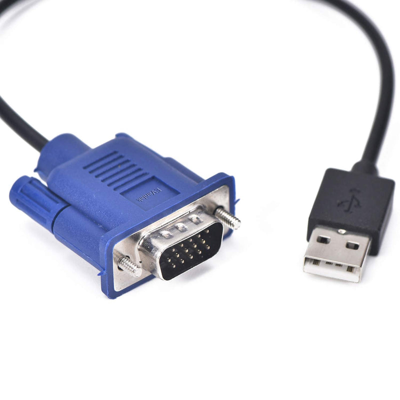 [Australia - AusPower] - Evanlak USB-VGA Dummy Plug Headless Ghost Functionally Stable Dummy Plug Conductive Performancevga Headless RGB Display Emulator Operating System Boot and Load Resolutions up to 1080p@60Hz-3pack 