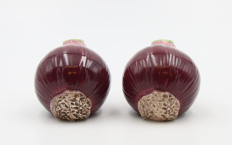 [Australia - AusPower] - Cosmos Gifts Purple Onion Salt and Pepper Set, Ceramic, 2-1/8-Inch 