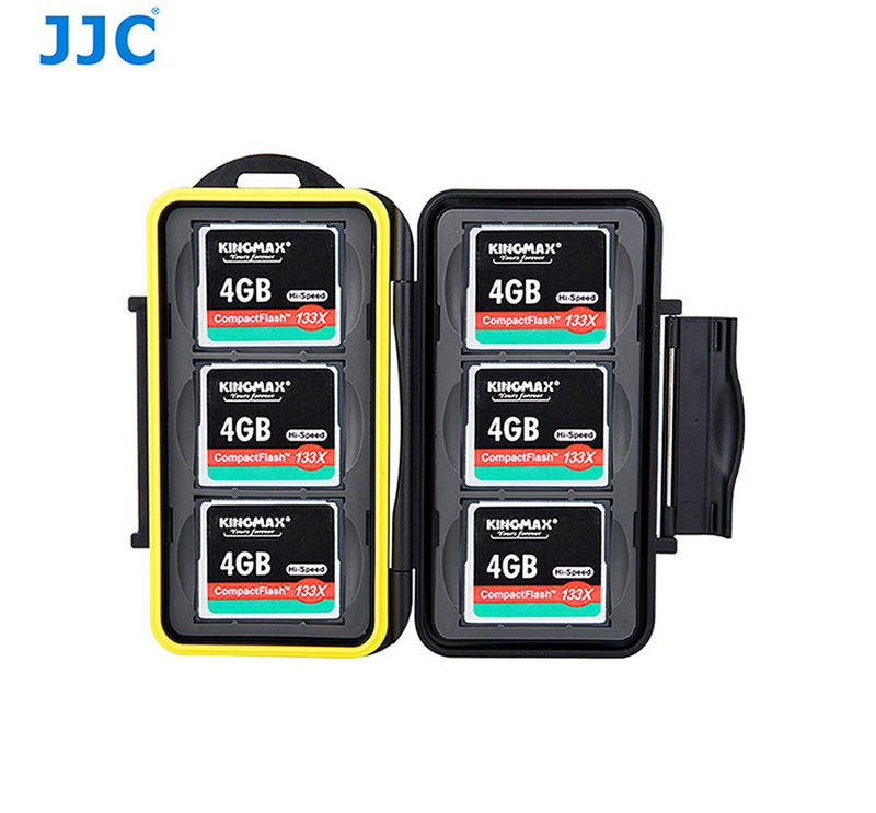 [Australia - AusPower] - Water Resistant JJC MC-CF6 Memory Card Hard Case for 6 Pcs CF Cards with Lock 