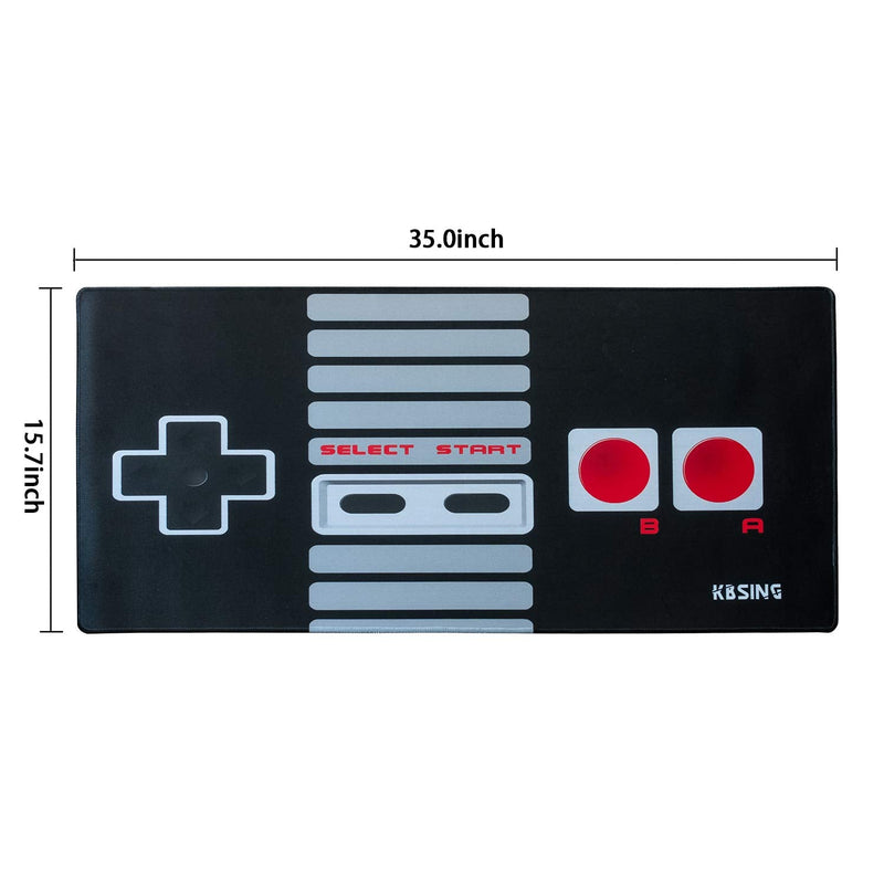 [Australia - AusPower] - KBSING Gaming Mouse Pad Mat Extended XXL, Large PC Laptop Game Mouse Pad with Stitched Edges, Huge Desk Pad Mat, Anti-Slip Rubber Base Mousepad, 35.5"x15.4"x0.08" (MPX-02) MPX-02 