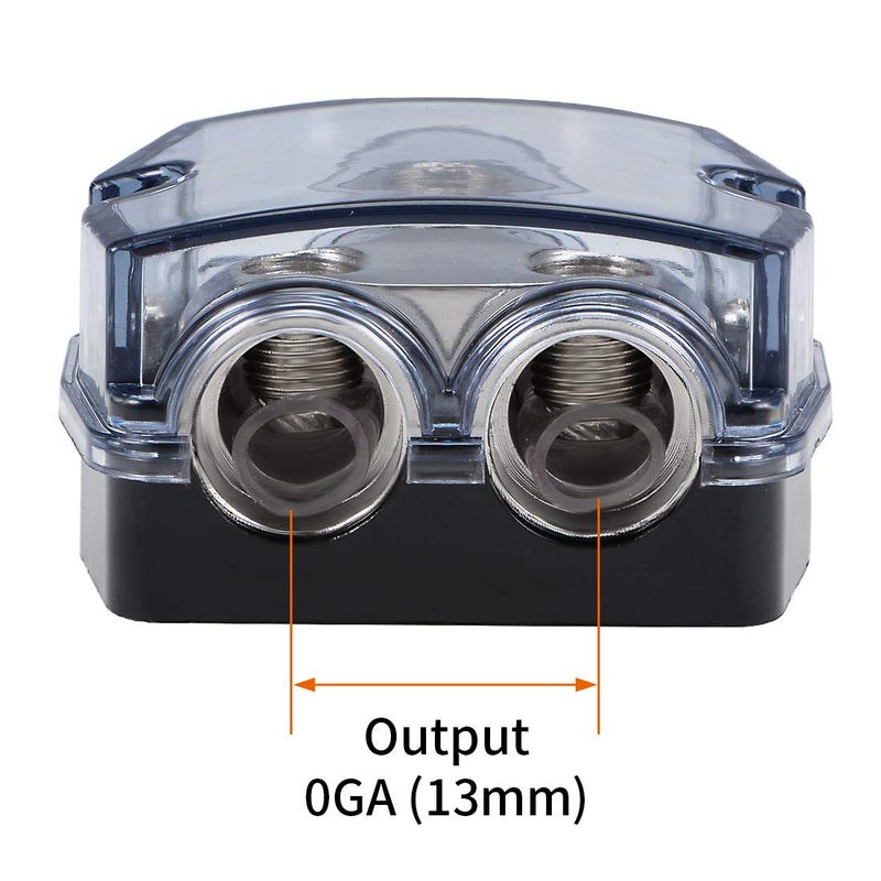 [Australia - AusPower] - uxcell 2 Way Power Distribution Block 0 Gauge in 0 Gauge Out Power Ground Distributor for Splitter 2pcs 