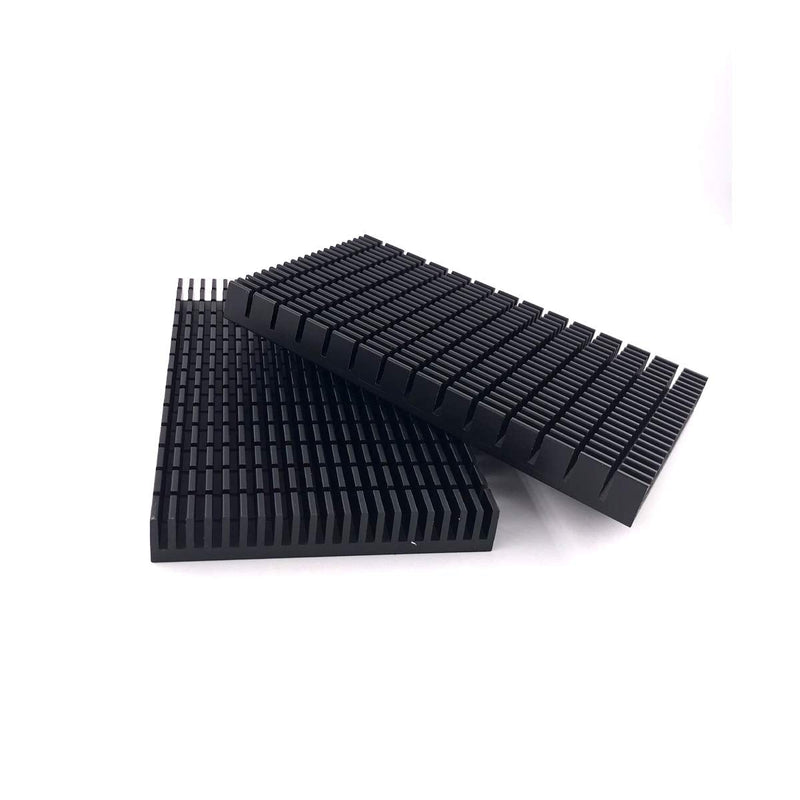 [Australia - AusPower] - Awxlumv Aluminum Large Heat Sink 5.9 x 3.6 x 0.59 Inch /150 x 93x 15 mm Black Heatsinks Fins for Cooler PCB Board LED Motherboard 1 Pcs 