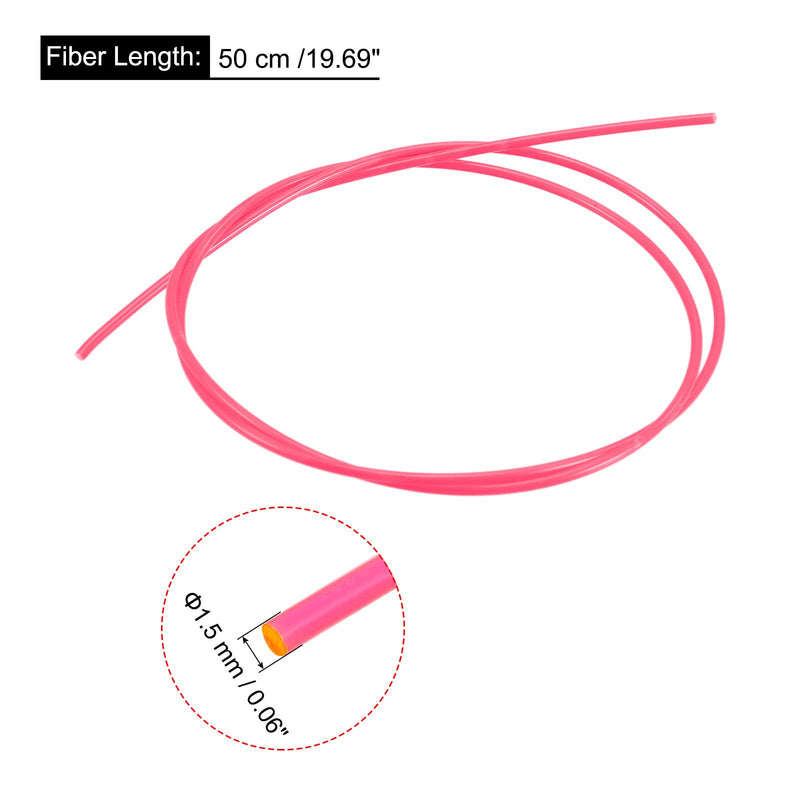 [Australia - AusPower] - MECCANIXITY Fiber Optic Rods PMMA 1.5mmx50cm for Sight Filament Red 