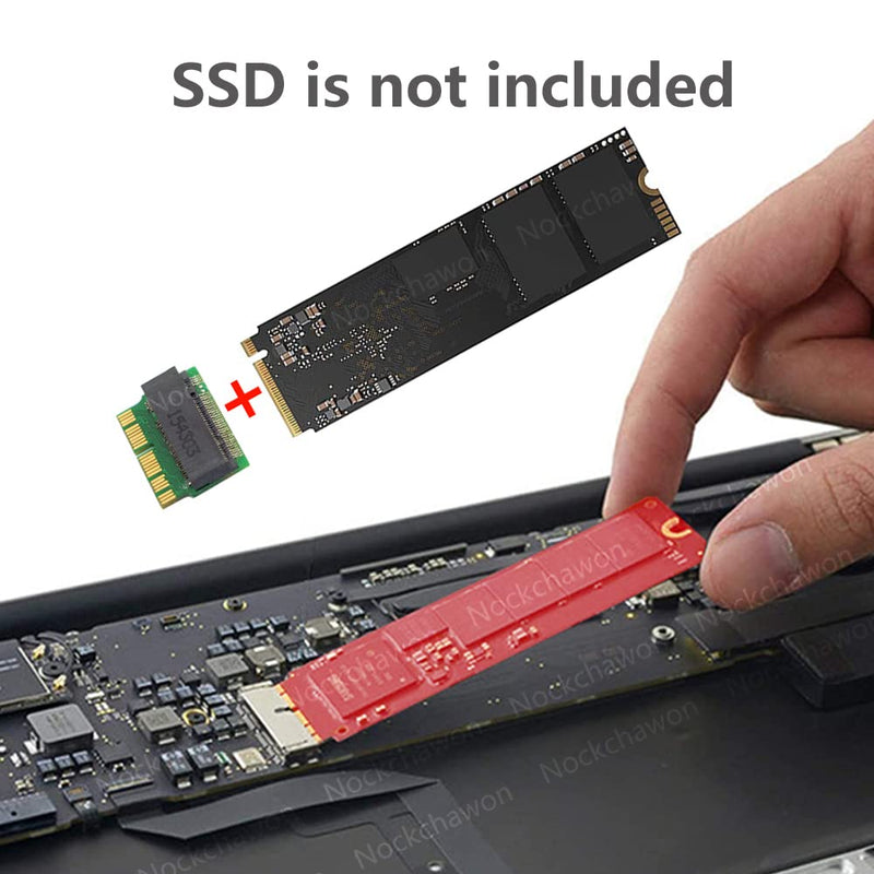 [Australia - AusPower] - M.2 NVME SSD Convert Adapter,NGFF M.2 NGFF M-Key AHCI SSD Convert Card for Upgrade MacBook Air Pro Retina Mid A1465 A1466 A1398 A1502(2013-2017 Year) 