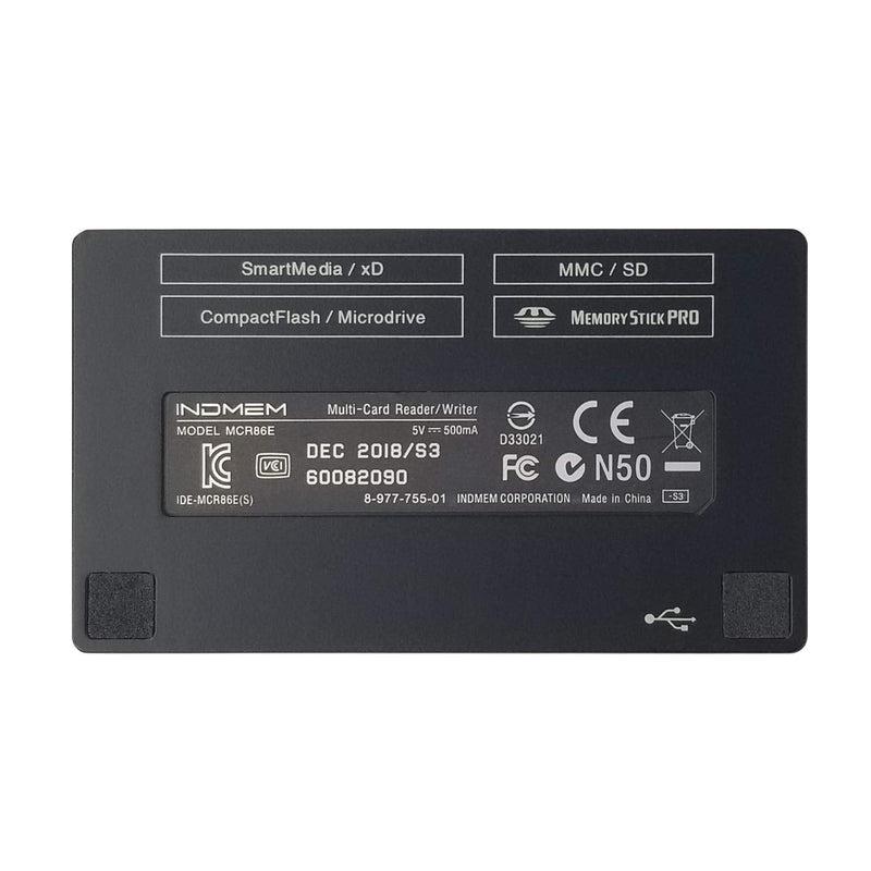 [Australia - AusPower] - SmartMedia Card Reader Writer All-in-1 USB Universal Multi Card Adapter Slim Hub Read Smart Media, xD, SD, SDHC, SDXC, UHS-I, MMC, MS Pro Duo, CF, MD, Camera Flash Memory Cards For Windows, Mac, Linux Silver-17-in-1-S3 