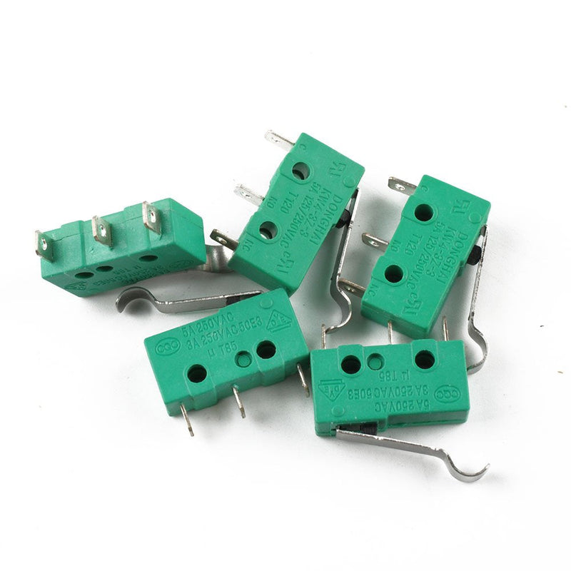 [Australia - AusPower] - Podoy KW4 3Z 3 Micro Limit Switch AC 125V 5A Hinge Lever for Compatible with Mill CNC (Pack of 5) 