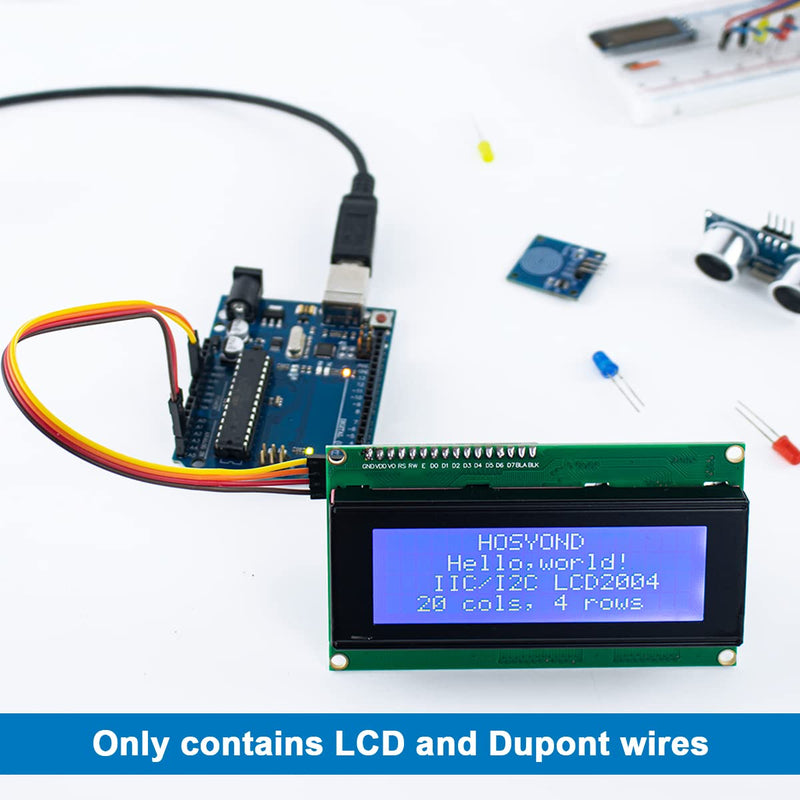 [Australia - AusPower] - Hosyond 3pcs IIC I2C 2004 LCD Module 20x04 LCD Screen Module Display for Arduino Raspberry Pi I2C LCD 2004 