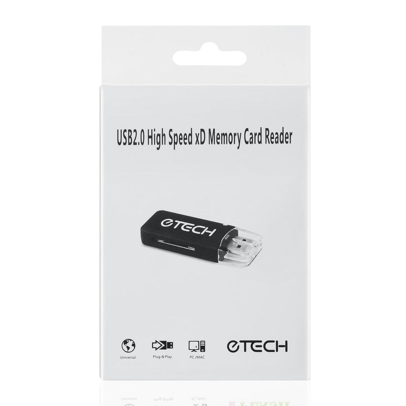 [Australia - AusPower] - eTECH USB2.0 Black Color High Speed xD Memory Card Reader Supports Olympus and Fuji XD Picture Card 1GB 2GB 